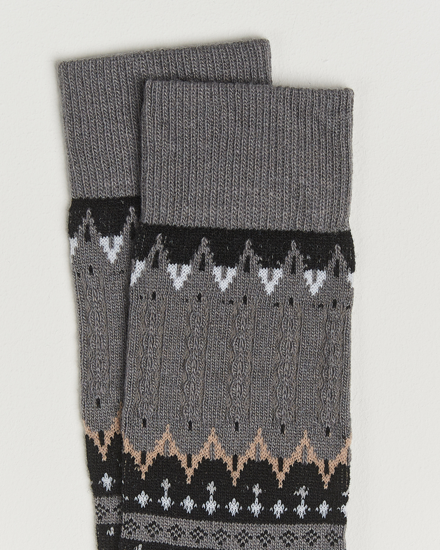 Homme | Sous-Vêtements Et Chaussettes | Falke | Norseman Fairisle Sock Flanell Grey