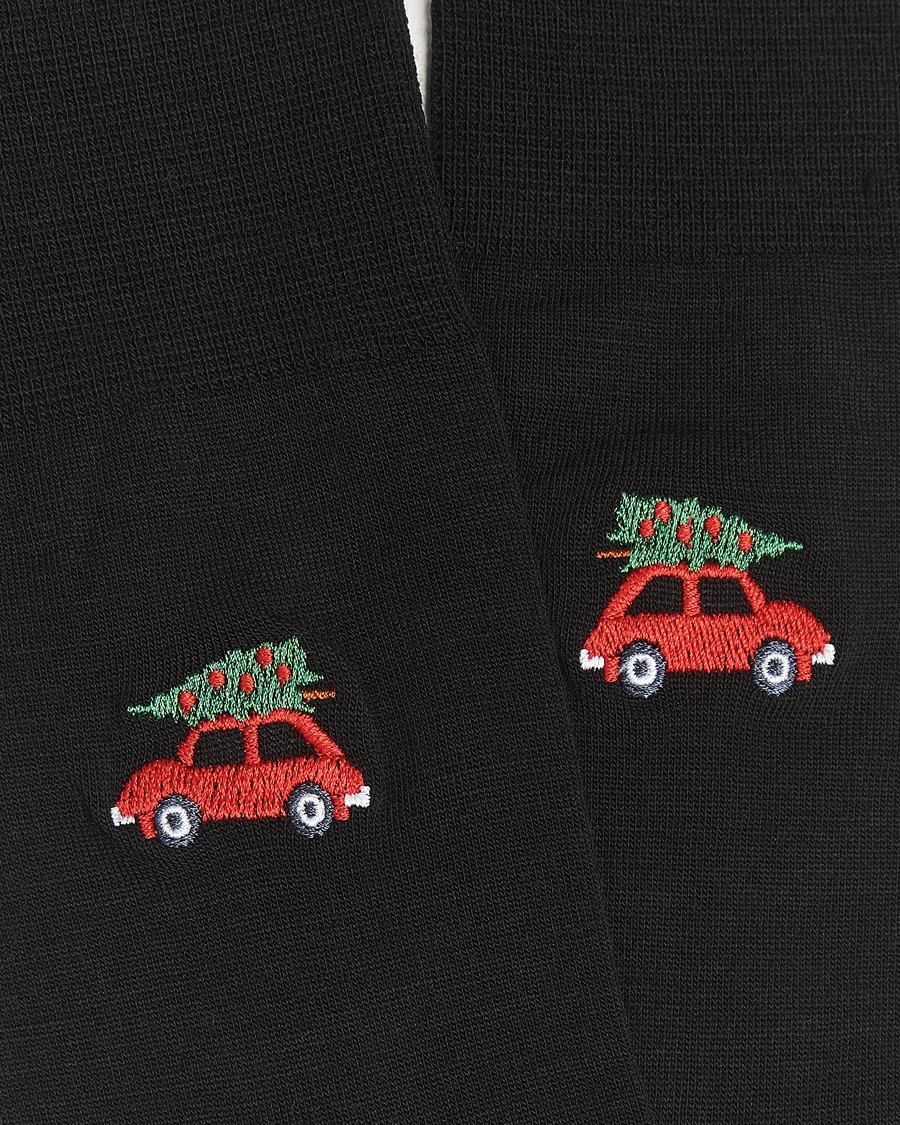 Heren | Ondergoed | Falke | Airport Christmas Car Sock Black
