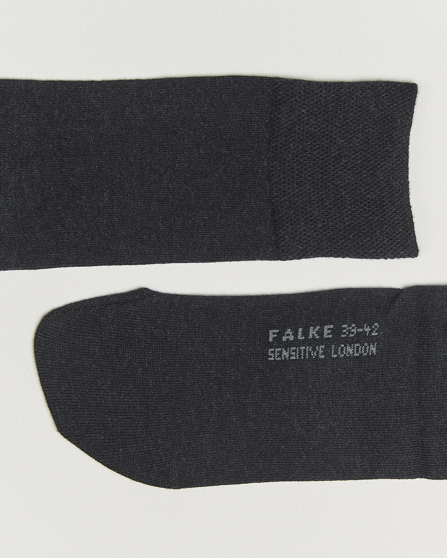 Heren | Ondergoed | Falke | Sensitive Socks London Anthracite Melange