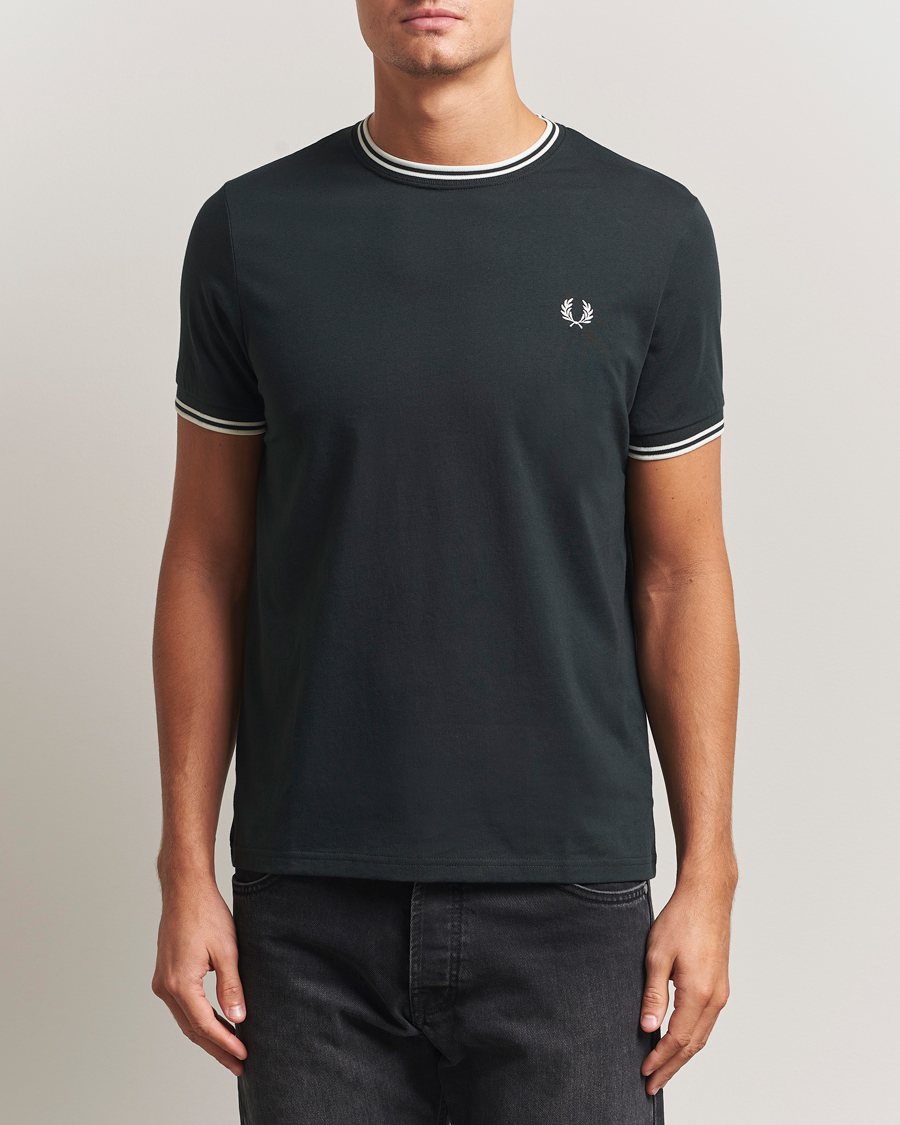 Homme | T-shirts | Fred Perry | Twin Tipped T-Shirt Night Green