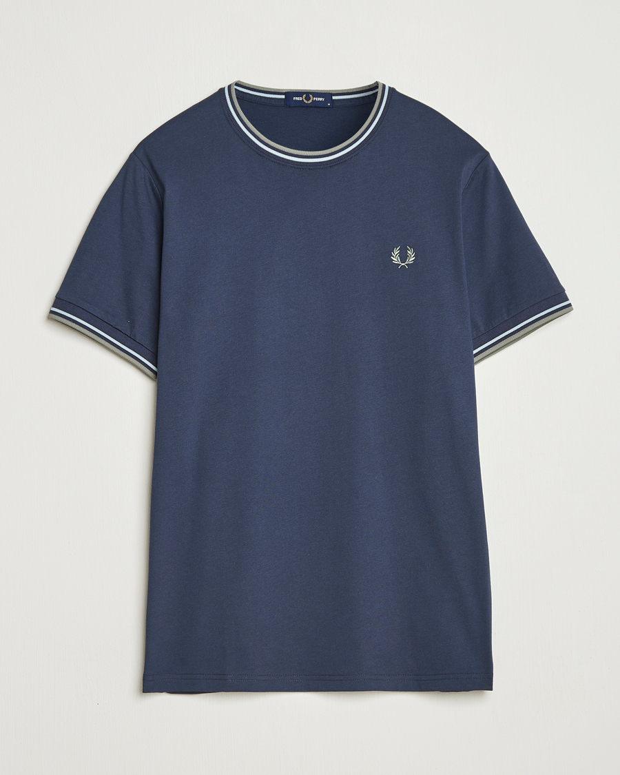 Homme | T-shirts | Fred Perry | Twin Tipped T-Shirt Dark Airforce