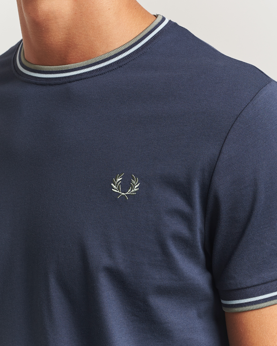 Homme | T-shirts | Fred Perry | Twin Tipped T-Shirt Dark Airforce
