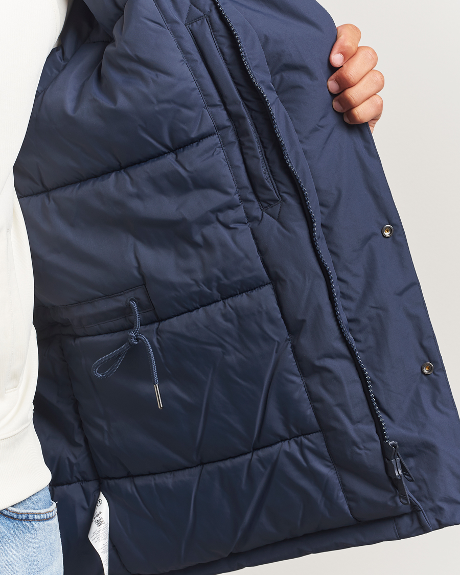 Heren | Jassen | Fred Perry | Stockport Padded Hooded Jacket Dark Airforce
