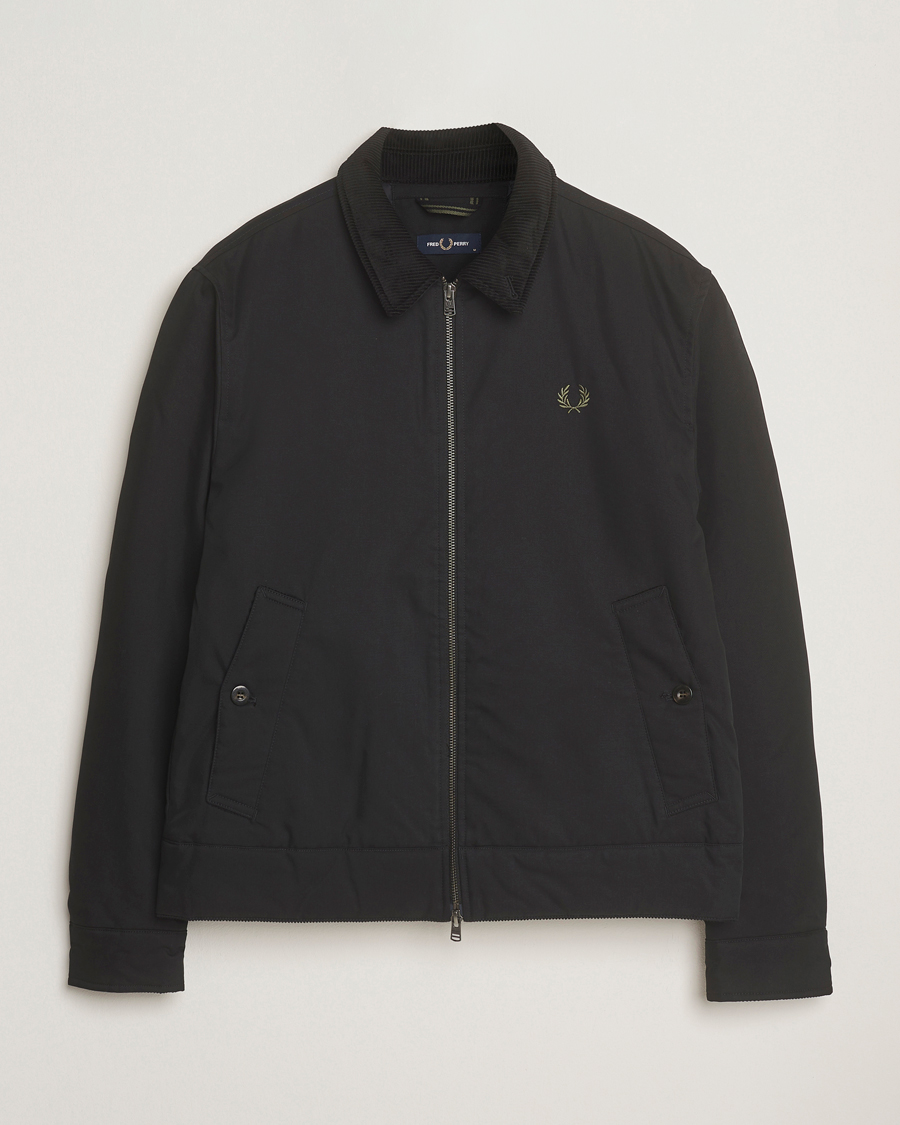 Homme | Manteaux Et Vestes | Fred Perry | Cotton Light Padded Harrington Jacket Black