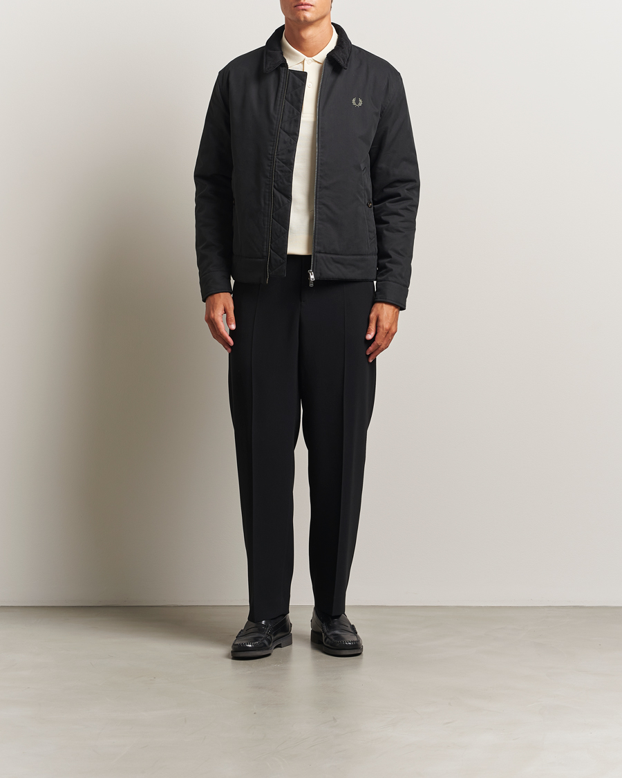 Homme | Manteaux Et Vestes | Fred Perry | Cotton Light Padded Harrington Jacket Black