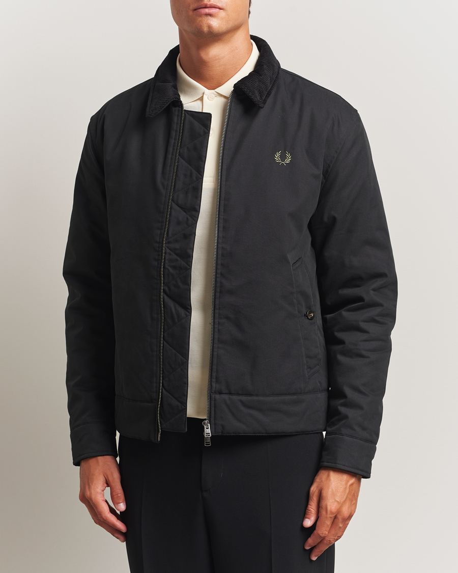 Homme | Manteaux Et Vestes | Fred Perry | Cotton Light Padded Harrington Jacket Black