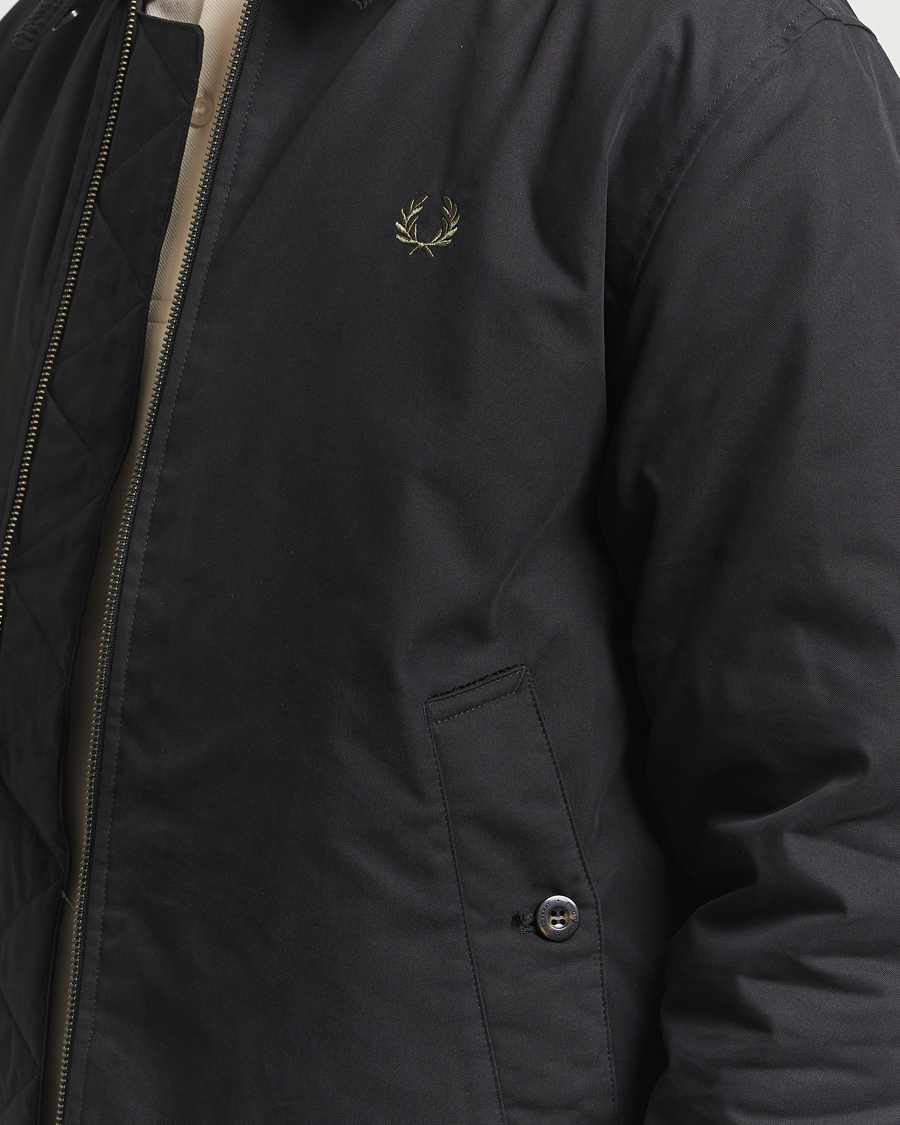 Homme | Manteaux Et Vestes | Fred Perry | Cotton Light Padded Harrington Jacket Black