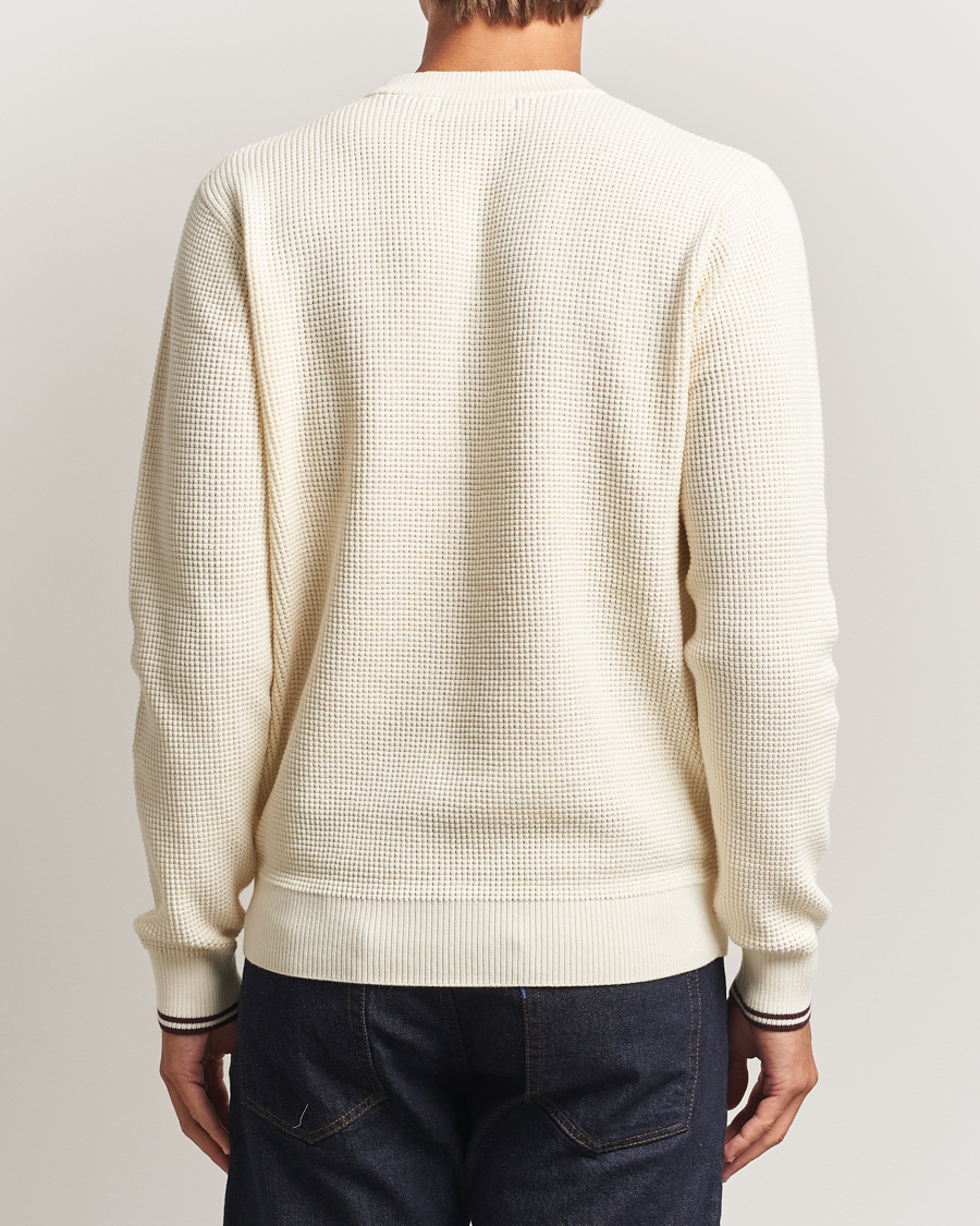 Homme | Pulls Et Tricots | Fred Perry | Waffle Stitch Jumper Ecru