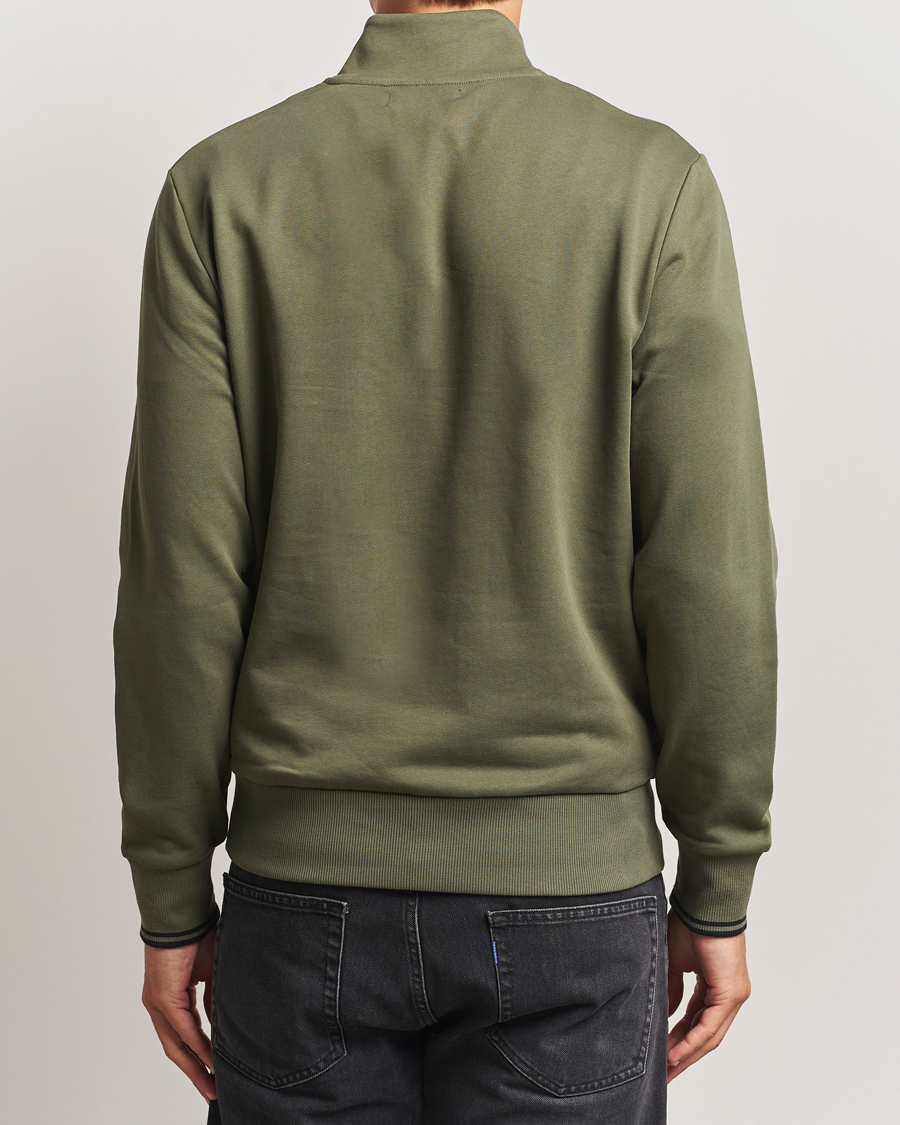 Homme | Pulls Et Tricots | Fred Perry | Half Zip Sweatshirt Night Green