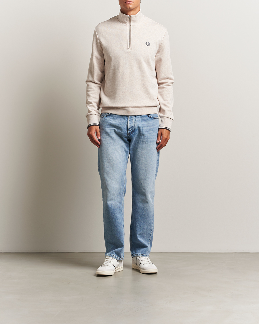 Homme | Pulls Et Tricots | Fred Perry | Half Zip Sweatshirt Porrigde Marl