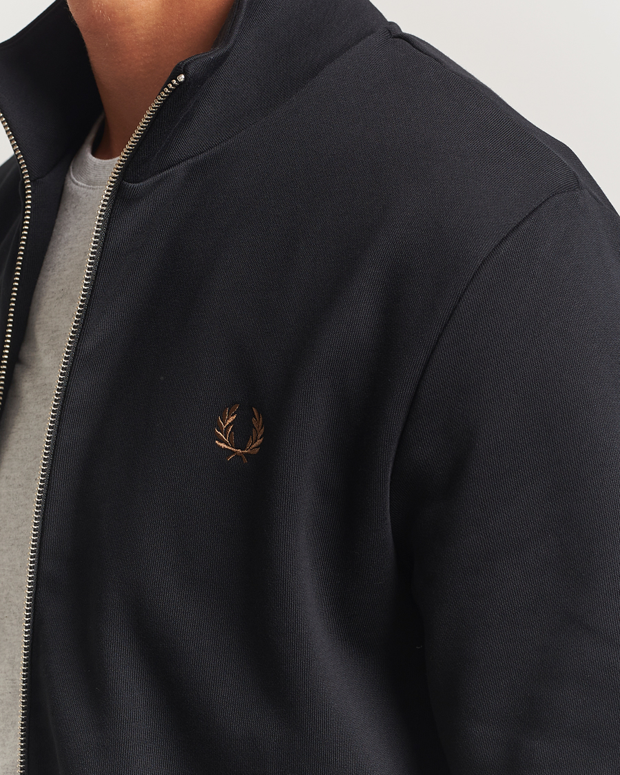 Homme | Pulls Et Tricots | Fred Perry | Full Zip Sweatshirt Black