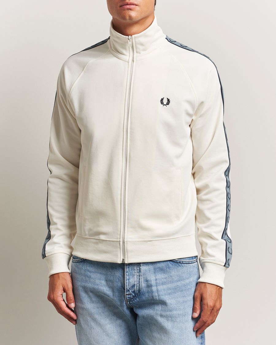 Heren | Truien | Fred Perry | Taped Track Jacket Ecru
