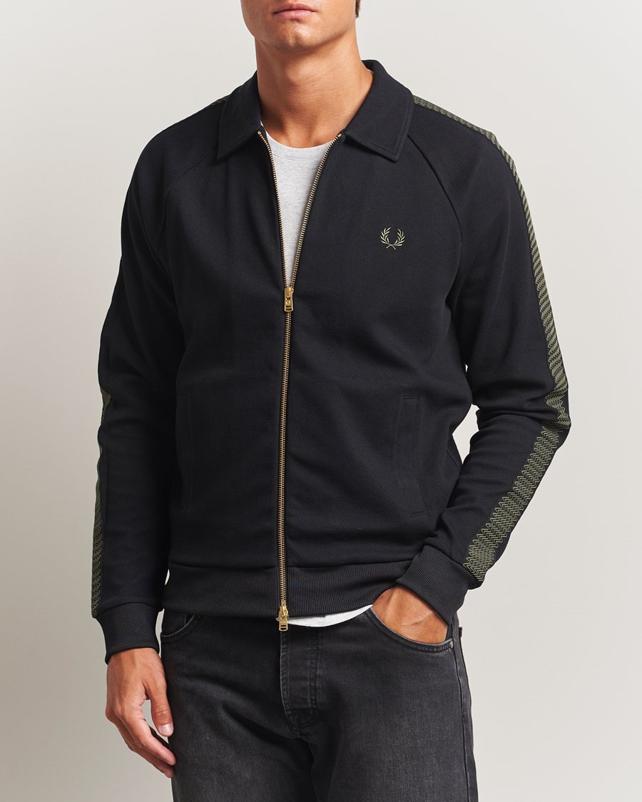 Homme | Pulls Et Tricots | Fred Perry | Tennis Track Jacket Black