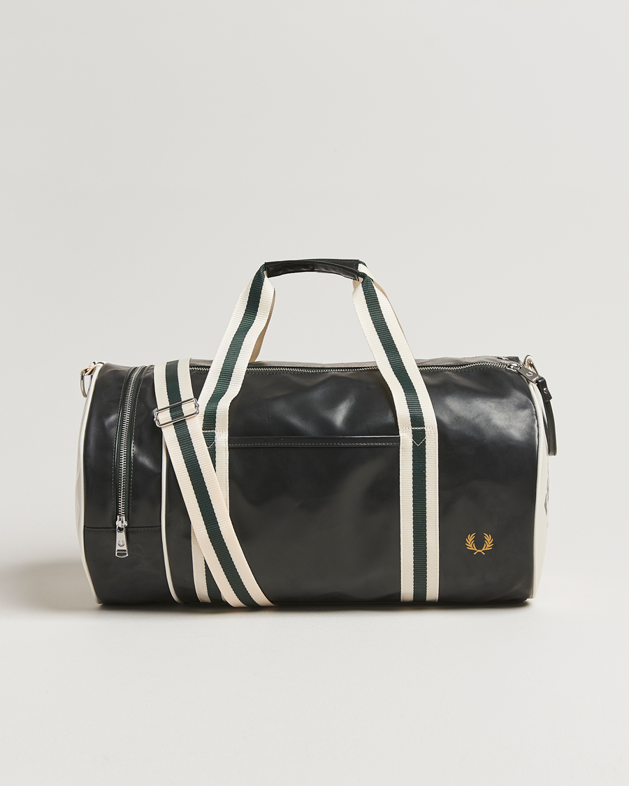 Homme | Sacs | Fred Perry | Classic Barrel Bag Night Green/Ecru