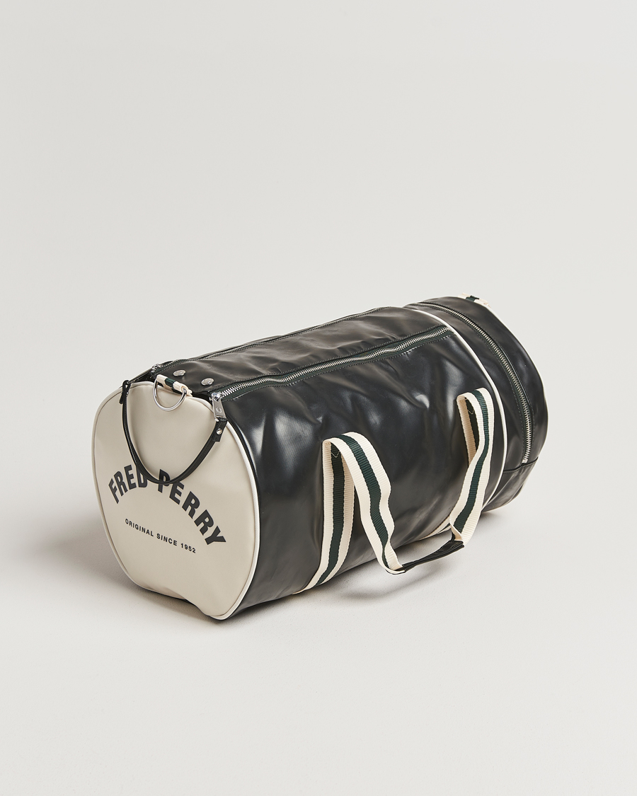 Homme | Sacs | Fred Perry | Classic Barrel Bag Night Green/Ecru