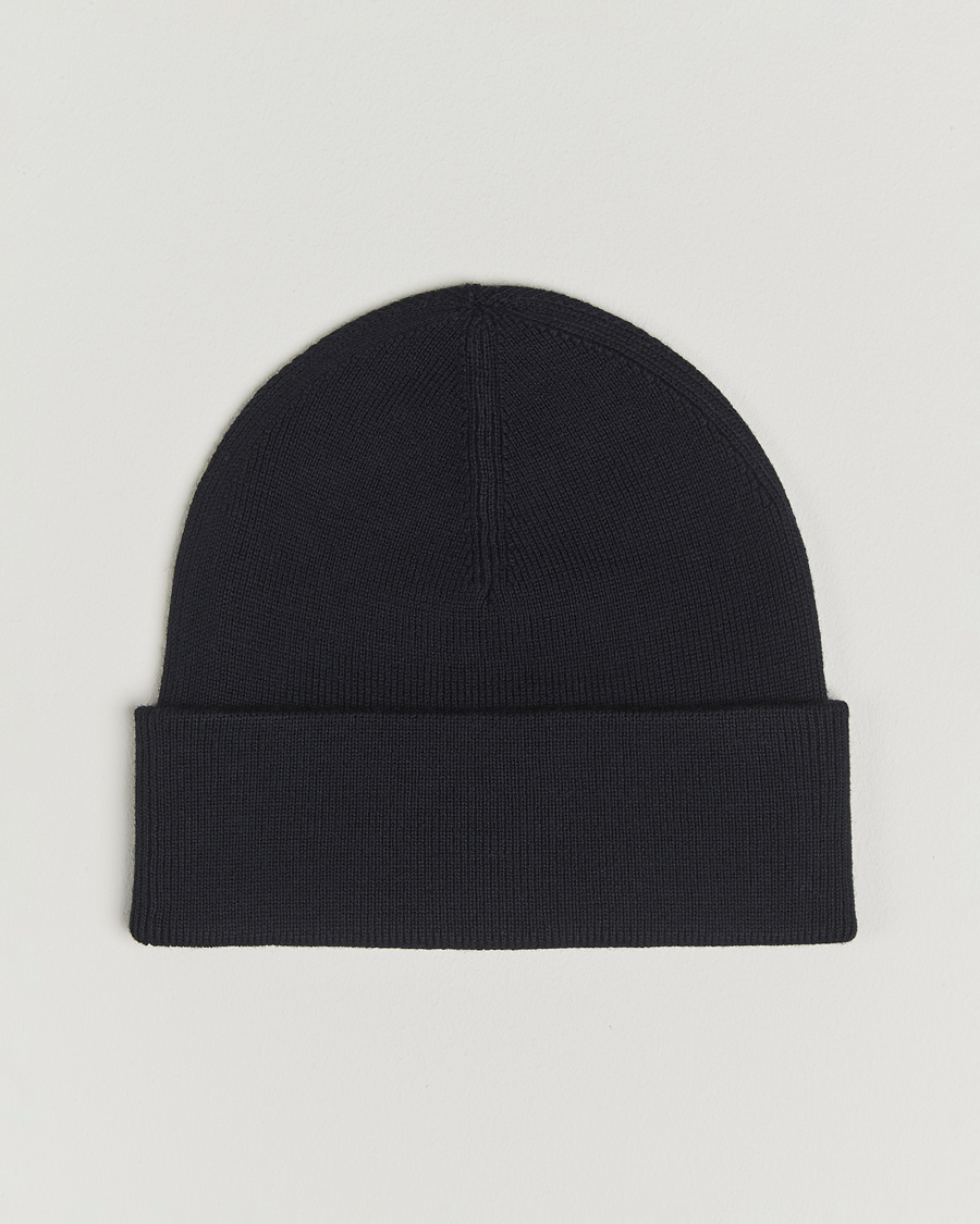 Homme | Bonnets | Fred Perry | Merino Wool Beanie Navy