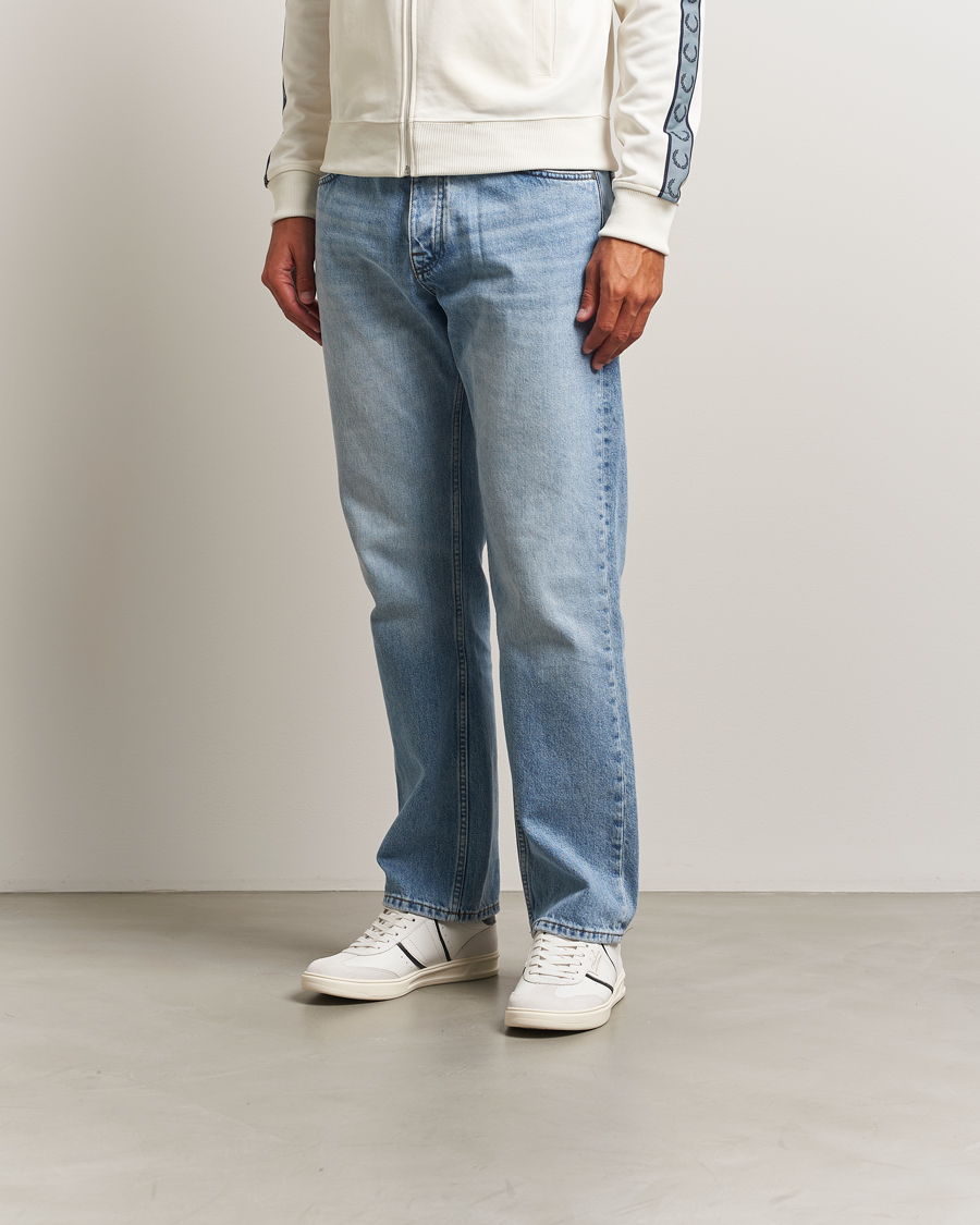 Heren | Sneakers | Fred Perry | B4 Leather/Suede Sneaker Snow White