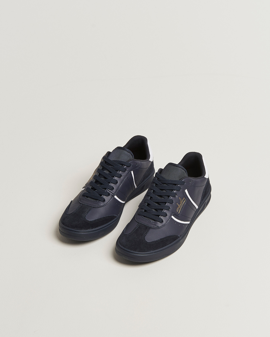 Heren | Sneakers | Fred Perry | B4 Leather/Suede Sneaker Navy