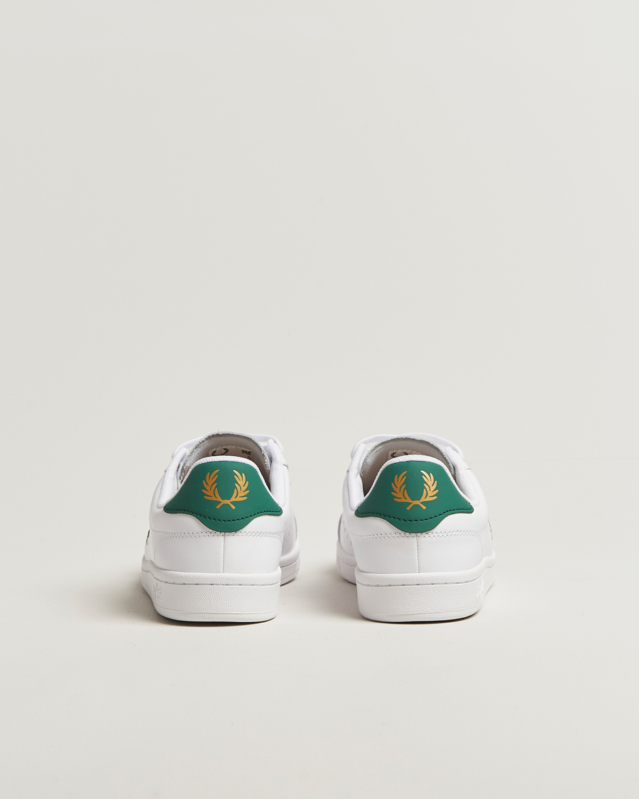 Heren | Sneakers | Fred Perry | B721 Leather Sneakers White/Green