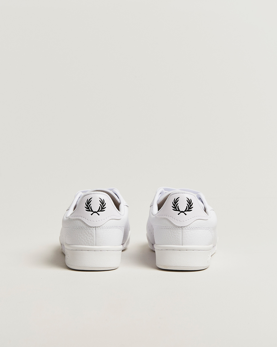 Heren | Sneakers | Fred Perry | B722 Textured Leather Sneaker White