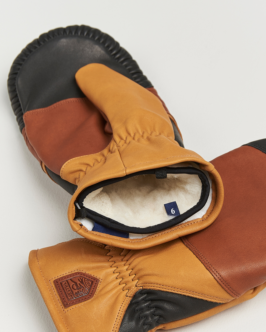 Heren | Handschoenen | Hestra | reMix Mitt Brown/Cork
