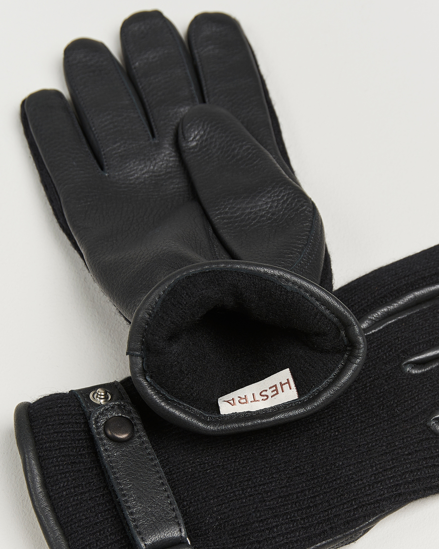 Heren | Handschoenen | Hestra | Christopher Cashmere/Elkskin Glove  Black
