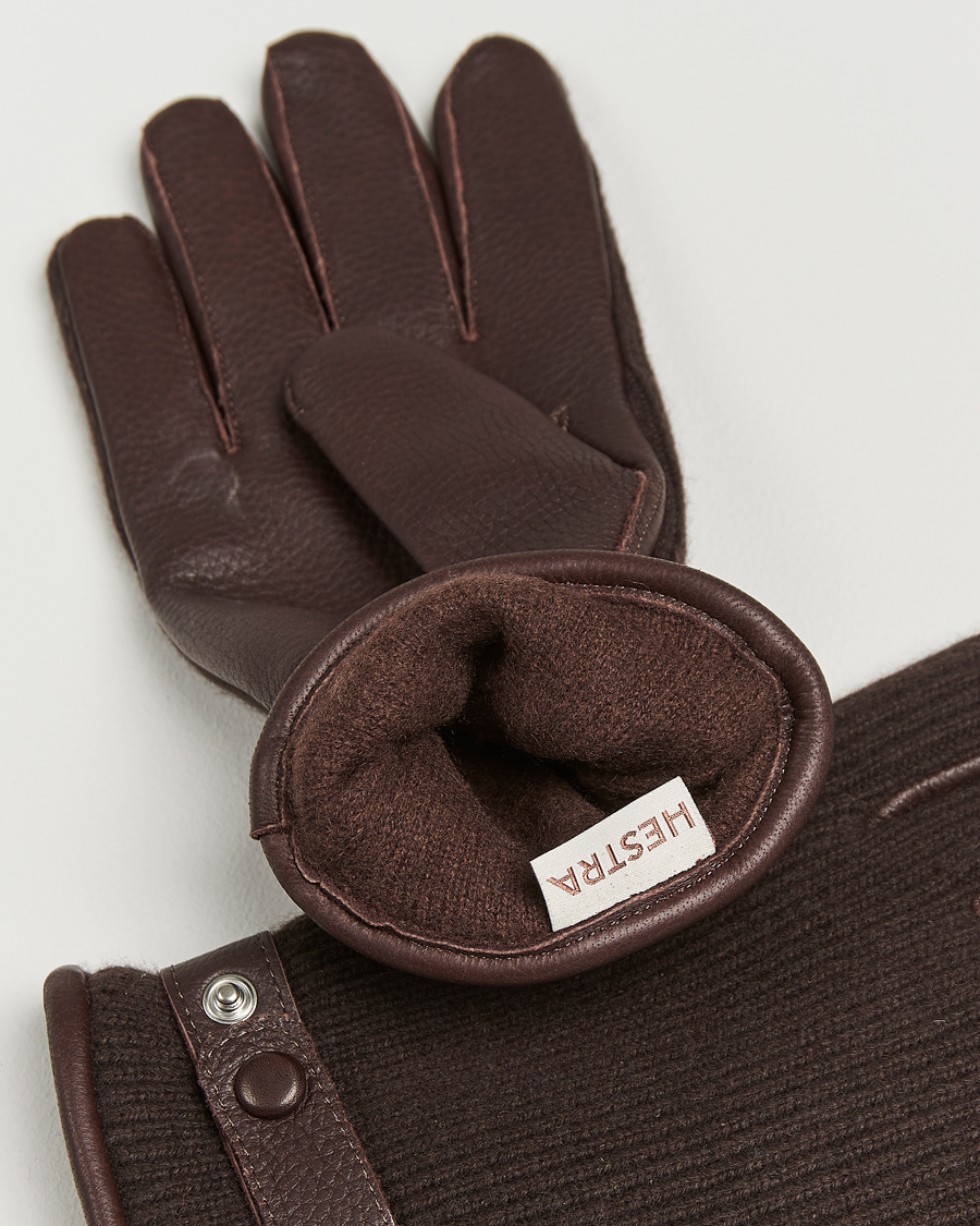 Homme | Gants | Hestra | Christopher Cashmere/Elkskin Glove Espresso