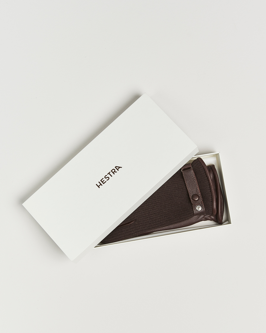 Homme | Gants | Hestra | Christopher Cashmere/Elkskin Glove Espresso