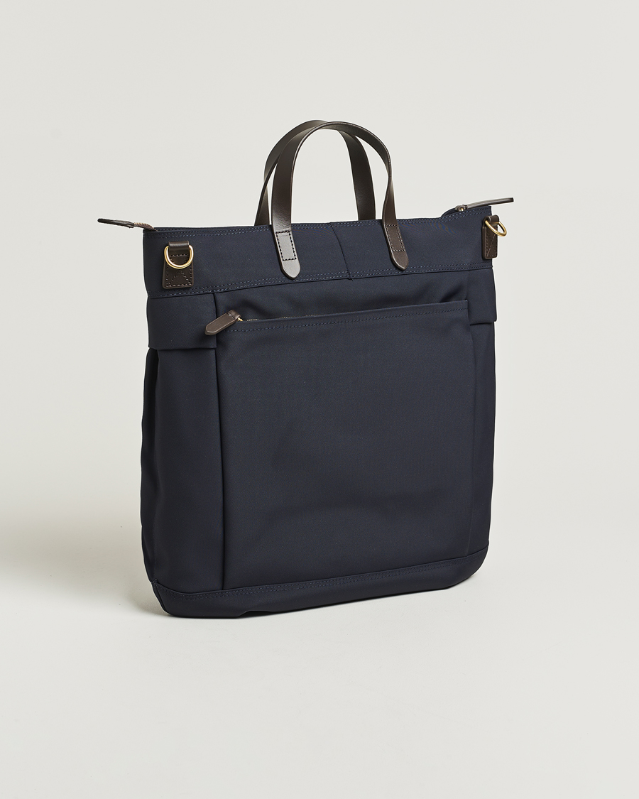 Heren | Tassen | Mismo | M/S Helmet Tote Bag Navy/Dark Brown