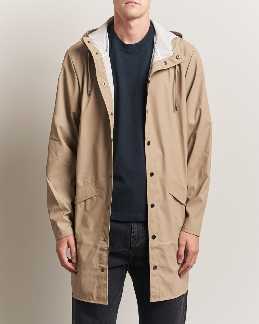 Heren | Jassen | RAINS | Long Jacket Beige