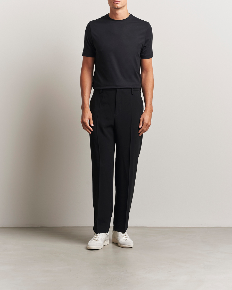 Homme | T-shirts | Stenströms | Supima Cotton T-Shirt Black