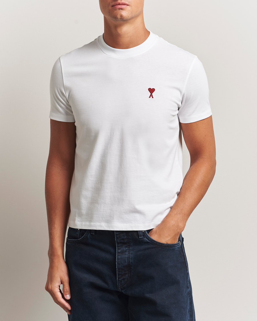 Homme | T-shirts | AMI | Heart Logo T-Shirt White