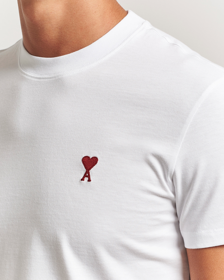 Homme | T-shirts | AMI | Heart Logo T-Shirt White