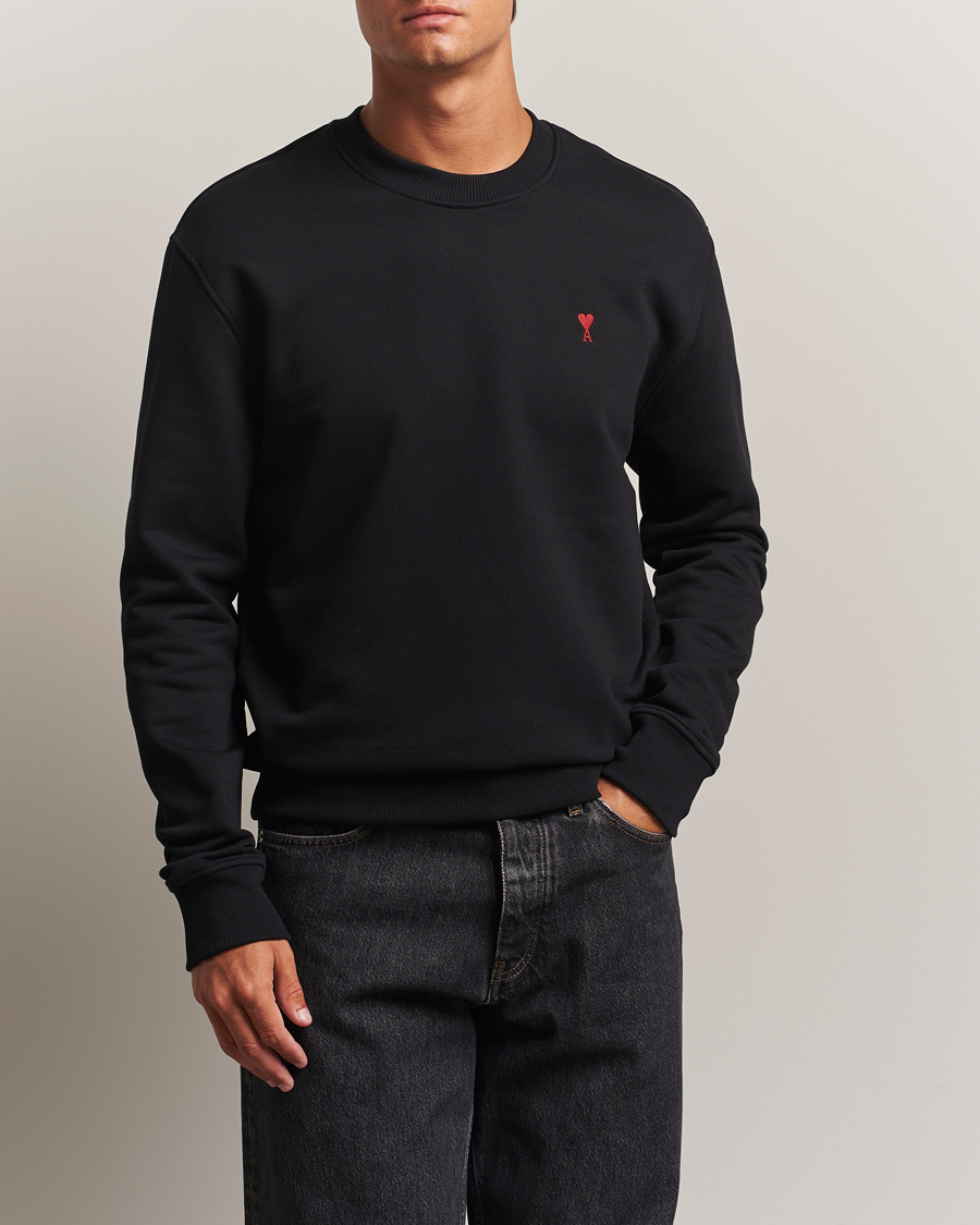 Heren | Truien | AMI | Heart Logo Sweatshirt Black