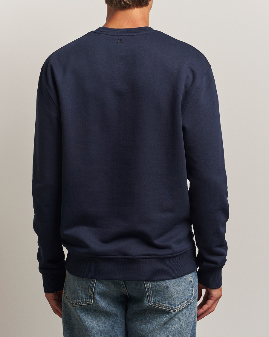 Heren | Truien | AMI | Heart Logo Sweatshirt Night Blue