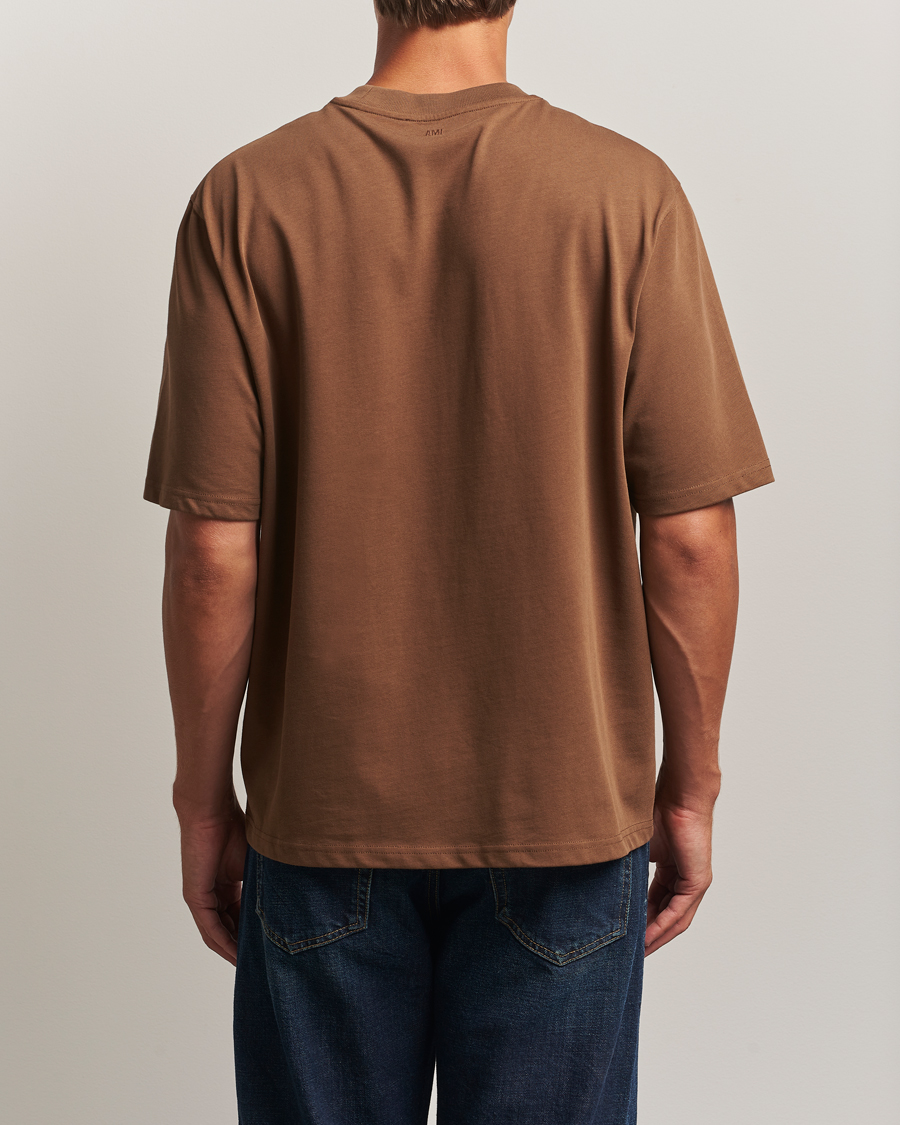 Homme | T-shirts | AMI | Tonal Heart Logo T-Shirt Noisette