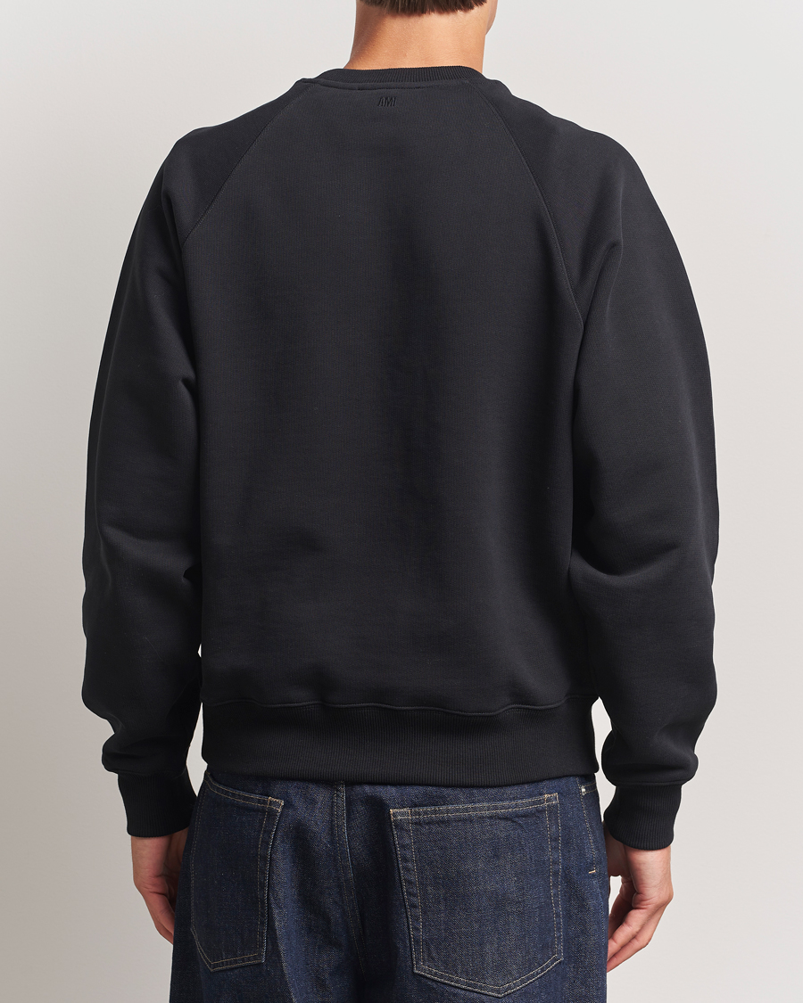 Heren | Truien | AMI | Tonal Heart Logo Sweatshirt Black