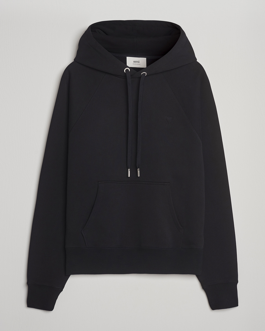 Homme | Pulls Et Tricots | AMI | Tonal Heart Logo Hoodie Black