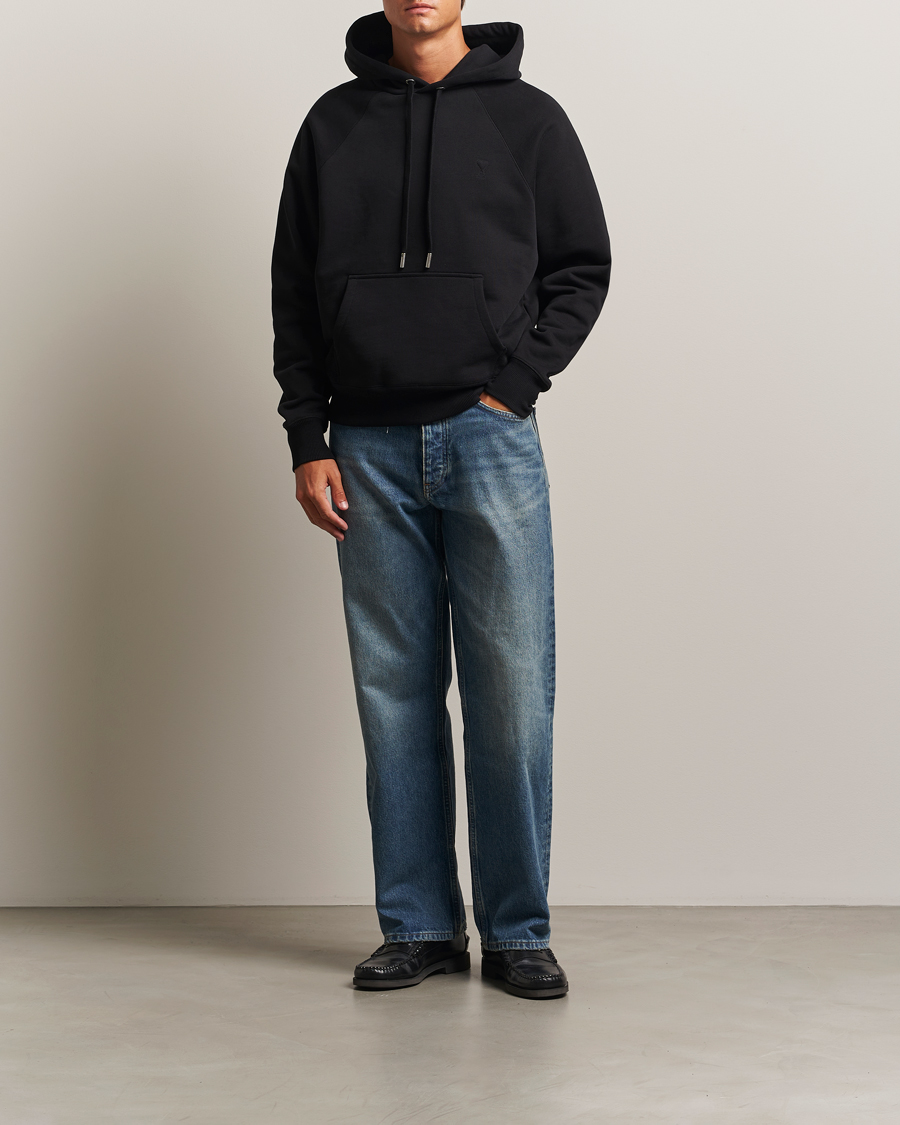 Homme | Pulls Et Tricots | AMI | Tonal Heart Logo Hoodie Black