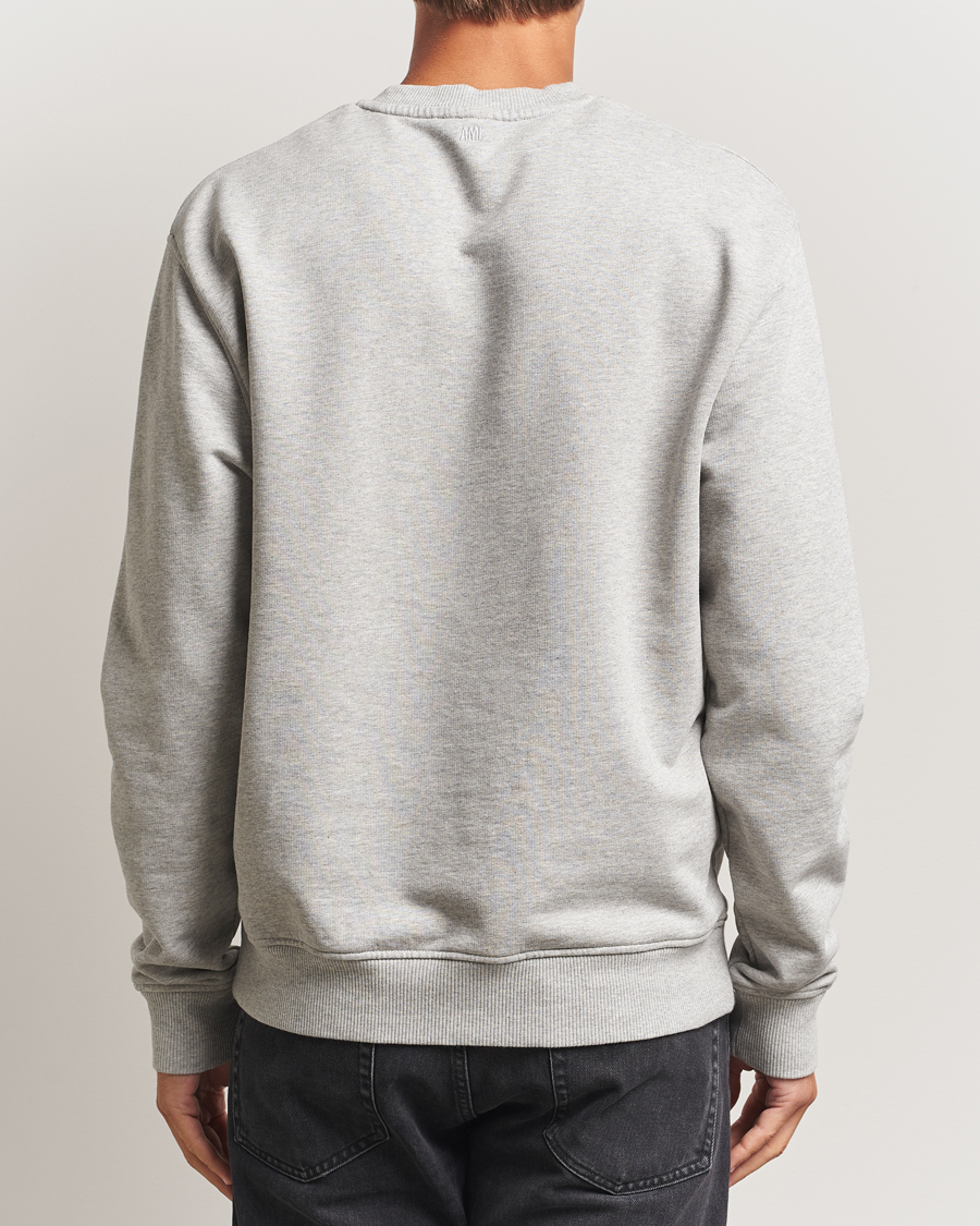 Heren | Truien | AMI | Black Heart Logo Sweatshirt Grey Heather