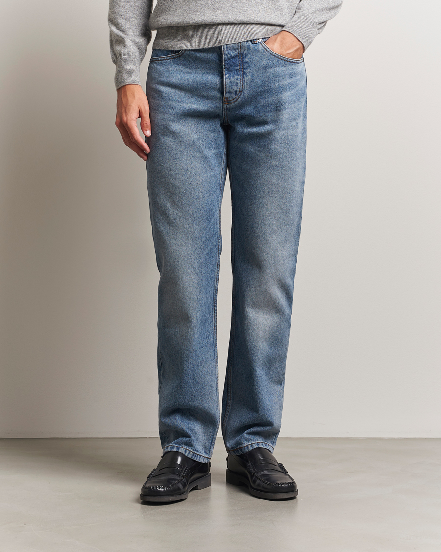 Heren | Broeken | AMI | Classic Fit Jeans Used Blue