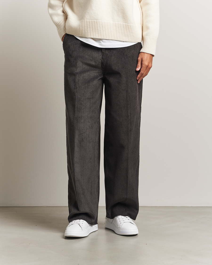 Homme | Pantalons | AMI | Corduroy Trousers Anthracite