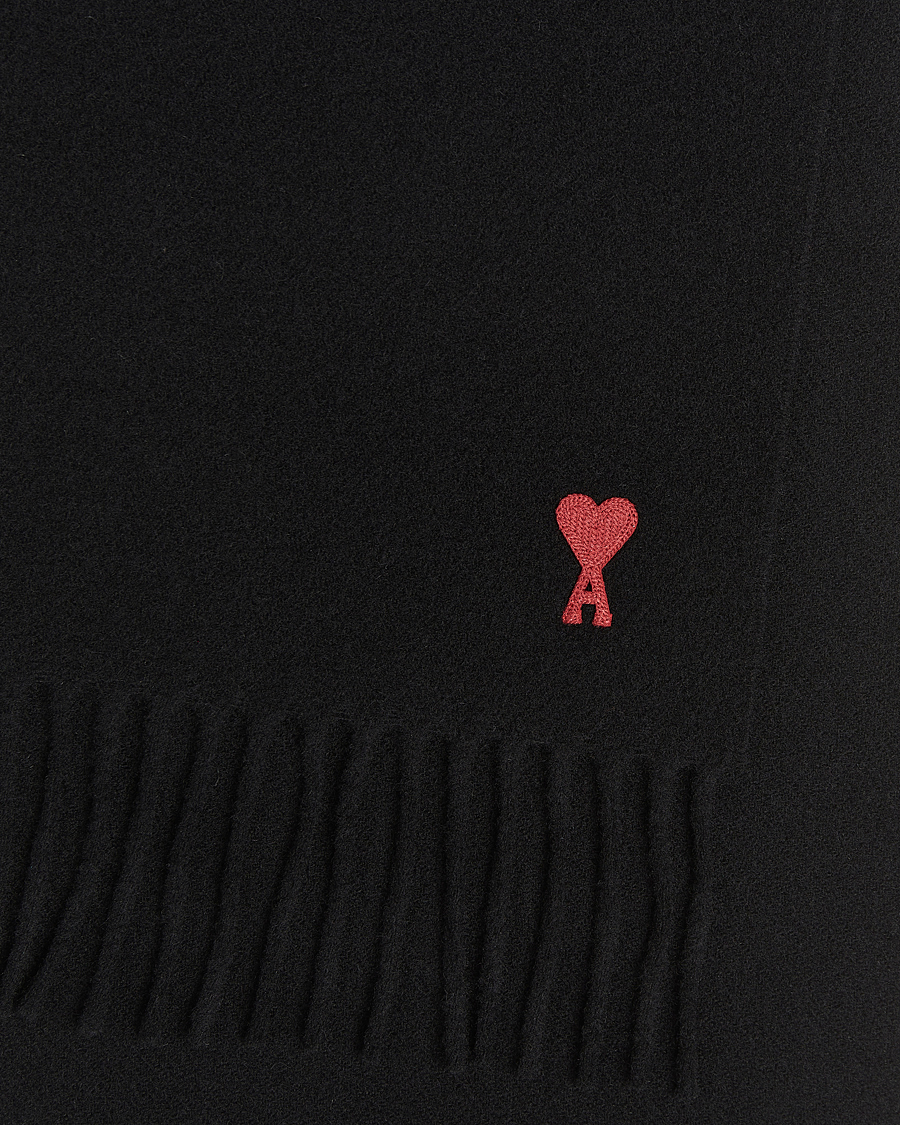 Homme | Écharpes | AMI | Heart Logo Scarf Black
