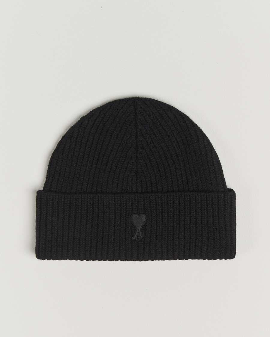 Homme | Bonnets | AMI | Heart Logo Beanie Black