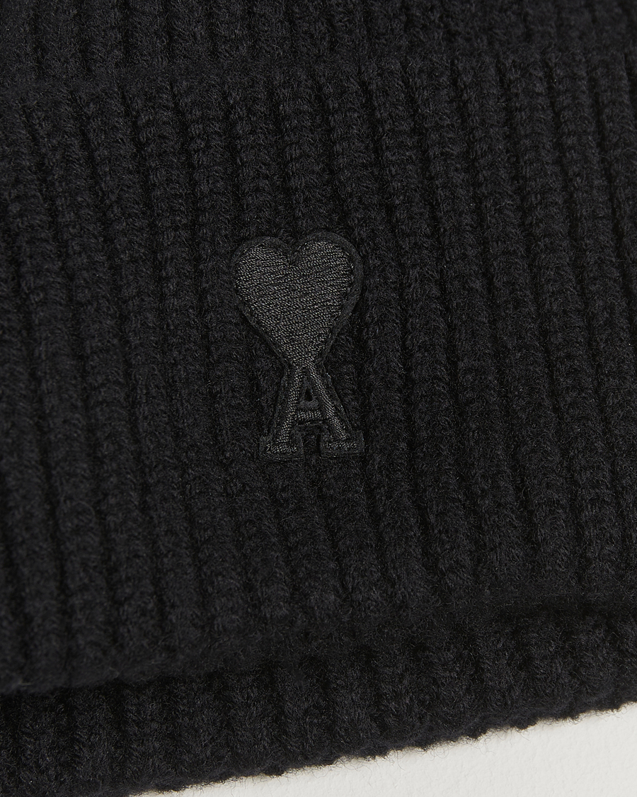 Homme | Bonnets | AMI | Heart Logo Beanie Black