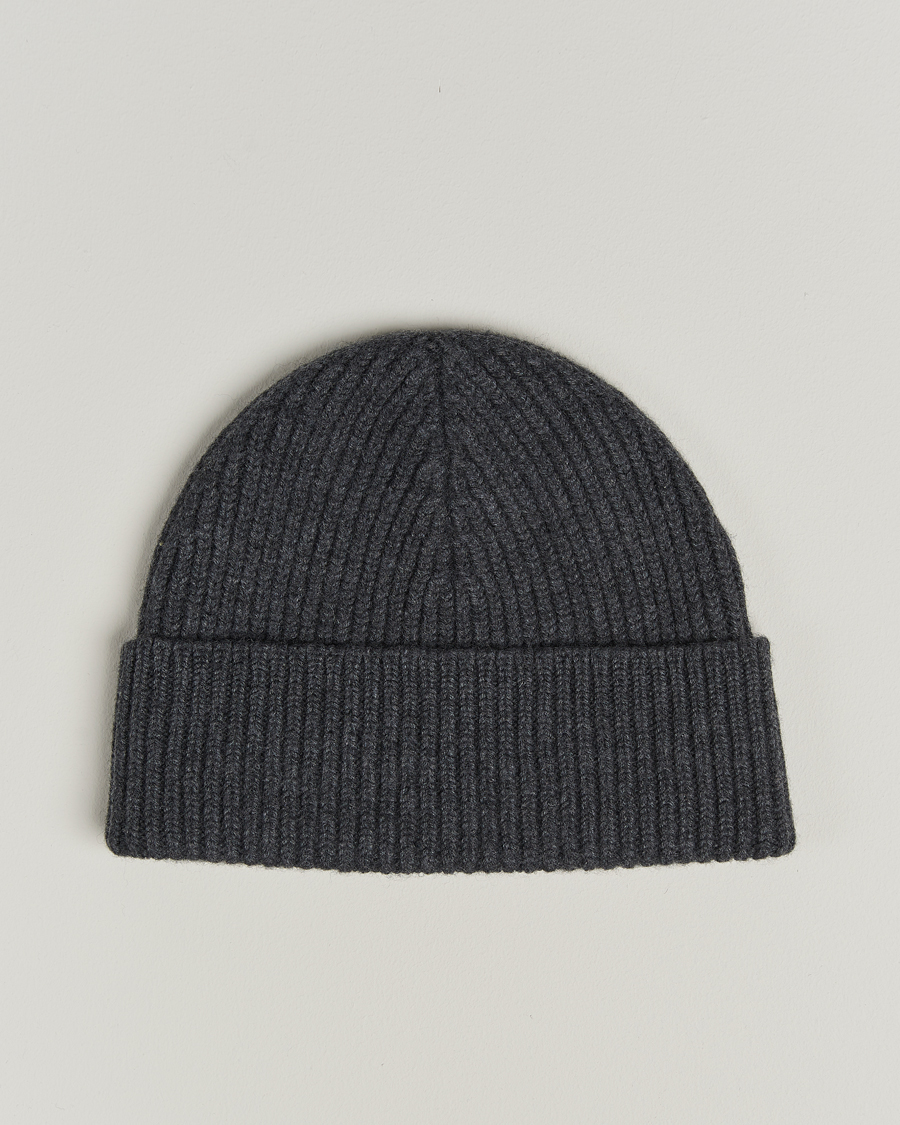 Heren | Mutsen | AMI | Heart Logo Beanie Dark Grey
