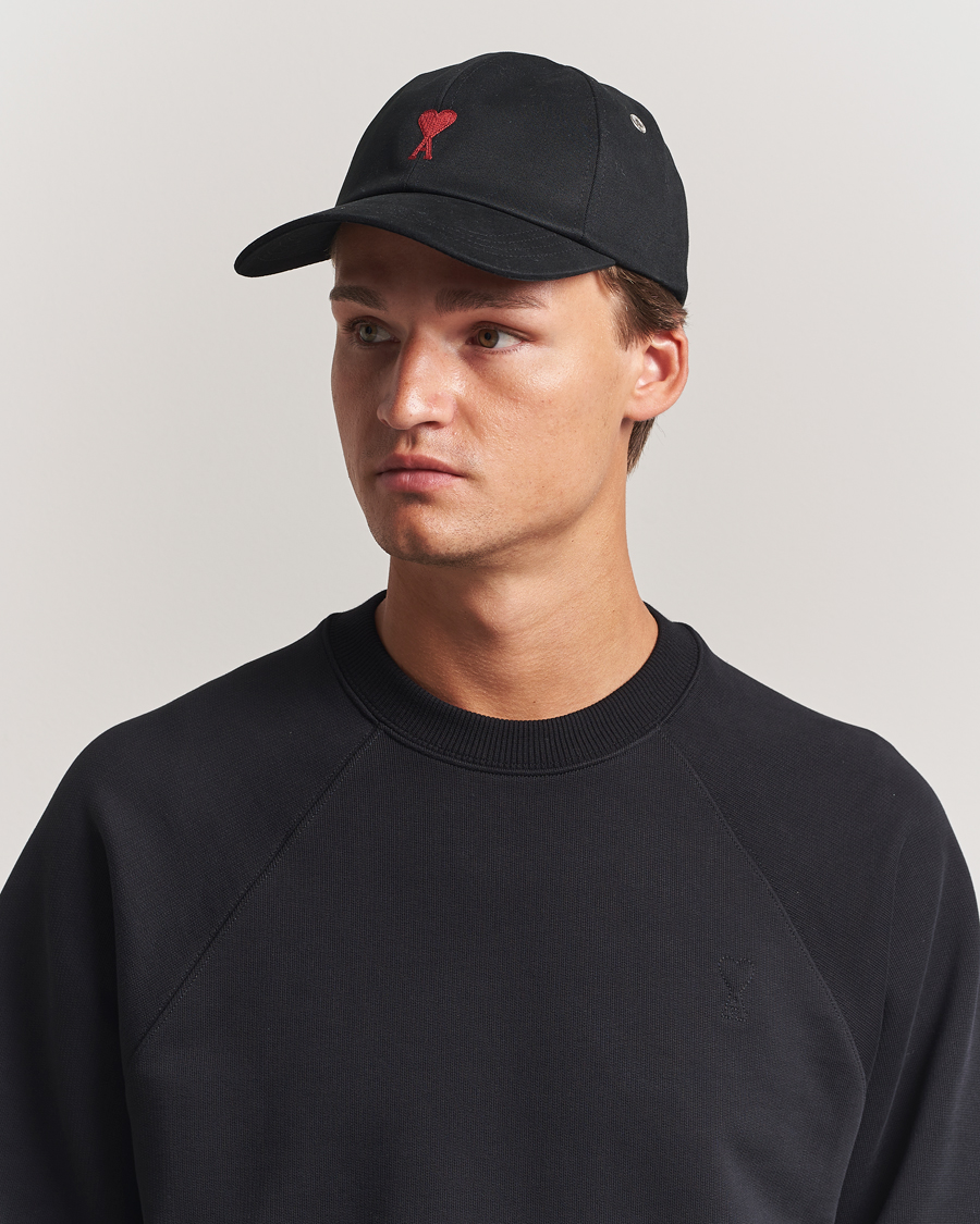 Heren | Hoeden en petten | AMI | Heart Logo Cap Black