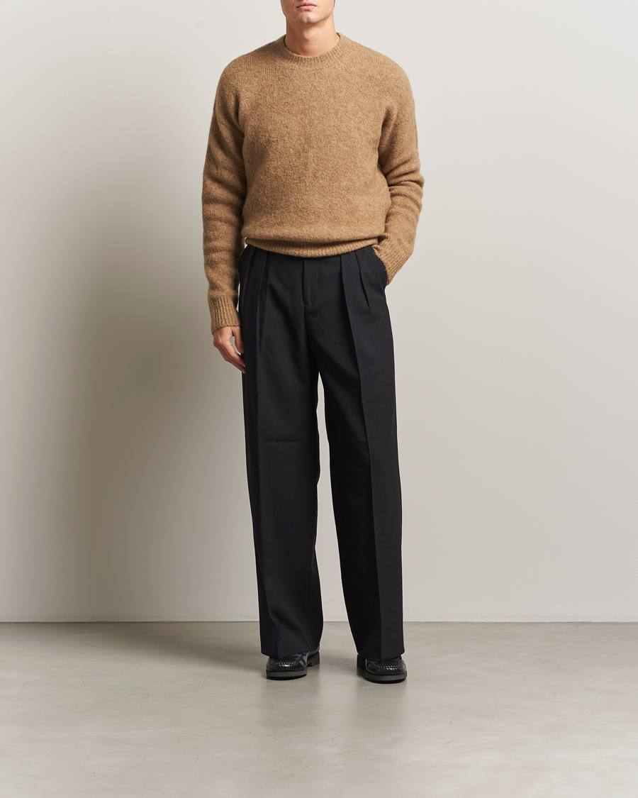 Heren | Truien | AMI | Signature Alpaca Knitted Sweater Camel
