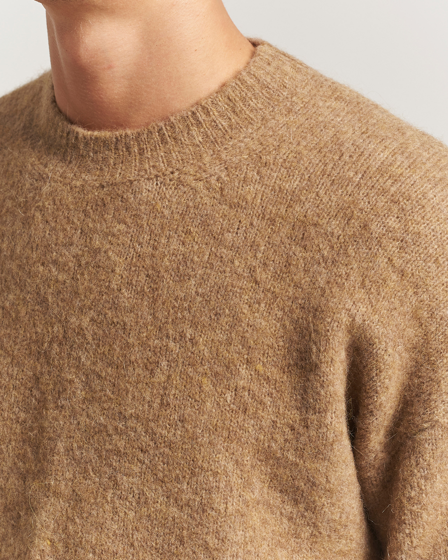 Heren | Truien | AMI | Signature Alpaca Knitted Sweater Camel