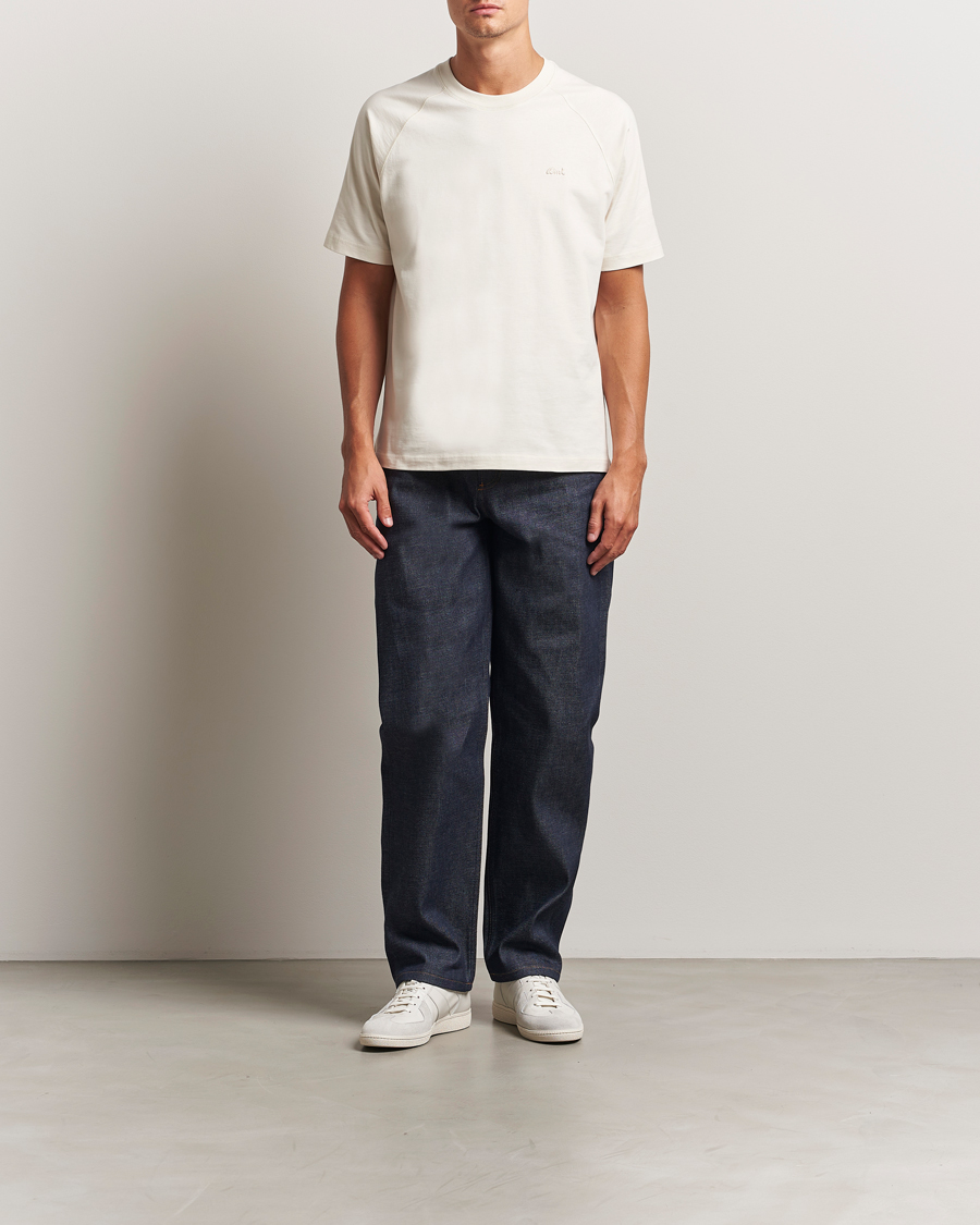 Homme | T-shirts | AMI | Signature Logo T-Shirt Ivory